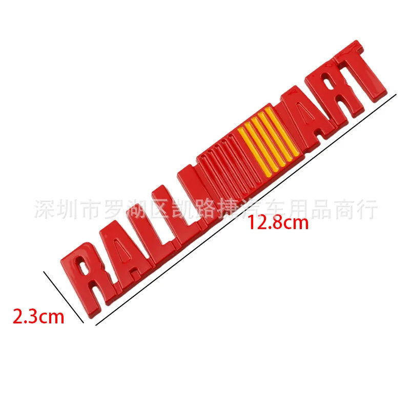 Car Metal Logo Emblem Badge Body Stickers For Mitsubishi RALLIART pajero l200 evo lancer х outlander asx xforce Grandis Eclipse