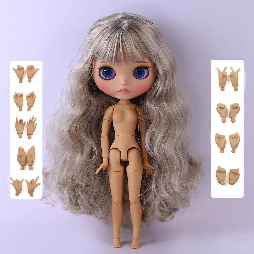 ICY DBS Blyth Doll 1/6 Joint 30cm tan Skin Matte Face Girl Set Doll BJD Toy Gift