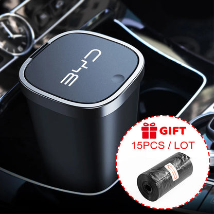 Car Trash Bin Garbage Storage Can Dust Case Auto Accessories For BYD F3 E6 Yuan Plus Atto F0 G3 I3 Ea1 Song Max Tang Dmi 2din