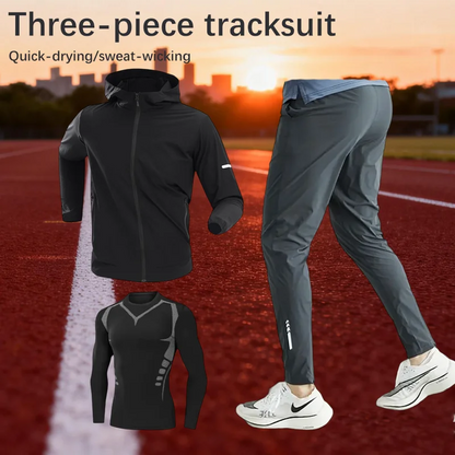 Men's Trendy Quick-Drying Fitness Suit Sports Running Clothing Breathable High-Elasticity Basketball Training Uniform