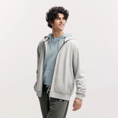 Semir Jacket Men Hooded Cardigan Coat Couple 2025 New Spring Casual Outfit Minimalist and Versatile for Daily Wear