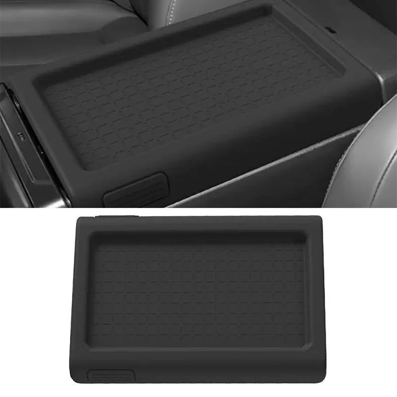 for Toyota RAV4 2026 Center Console Armrest Storage Box Anti-slip Organizer Tray Car Interior Accessories Black