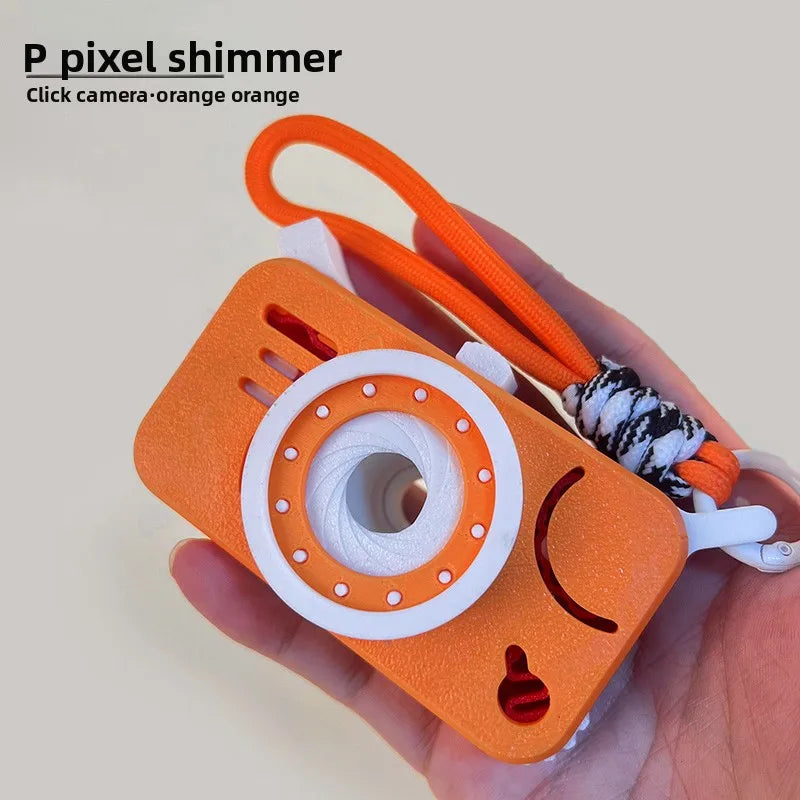 10-in-1 Click Decompression Toy – Push Button EDC Fidget Cube, ADHD Sensory Stress Relief Desk Toy & Backpack Keychain Pendant,