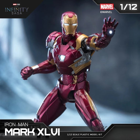In Stock Fondjoy Iron Man Mk46 Assembled Model Action Figure 1/12 Iron Man Model Collectible Model PVC Model Boys Birthday Gifts