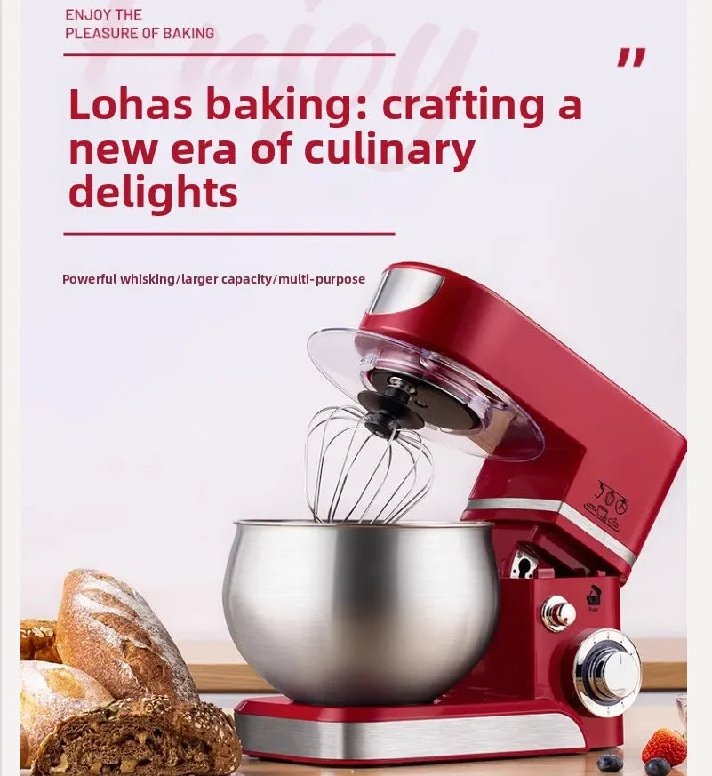 110V/220V Dragon Stand Mixer Small Household Multi-function Dough Kneader Cream Whisker Automatic WWW