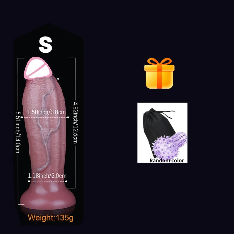 Realistic Anal Silicone Dildo Soft Huge Penis Suction Cup Vagina Adult Masturbator Cock Big Dick Butt Plug Sex Toys For Woman18+