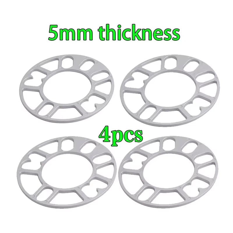 4-5 Hole Universal Aluminum Alloy Flange Gasket Lightweight Wheel Hub Center Gasket For Automobiles And Motorcycles