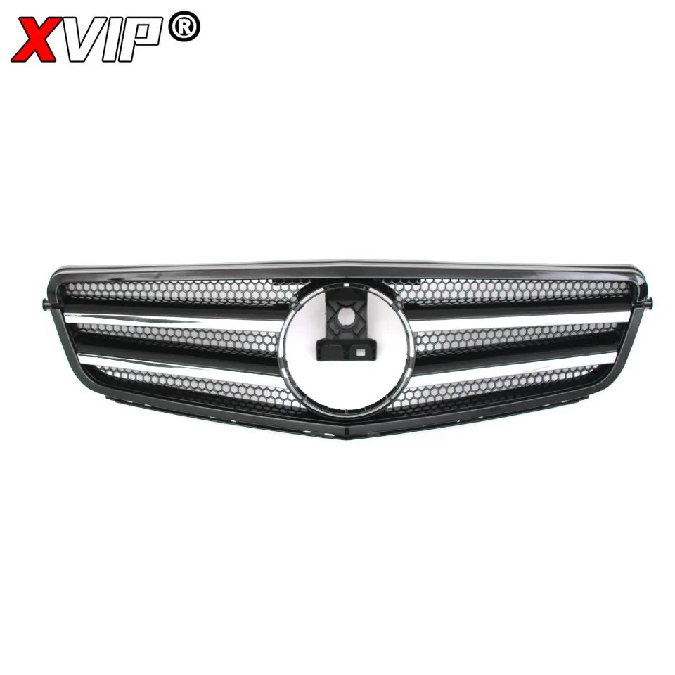 XVIP Glossy Black A - Style Racing Grille Chrome Bumper Grill For Mercedes Benz C-Class W204 08-14 C200 C230 C250 C280 C300 C350
