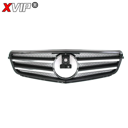 XVIP Glossy Black A - Style Racing Grille Chrome Bumper Grill For Mercedes Benz C-Class W204 08-14 C200 C230 C250 C280 C300 C350