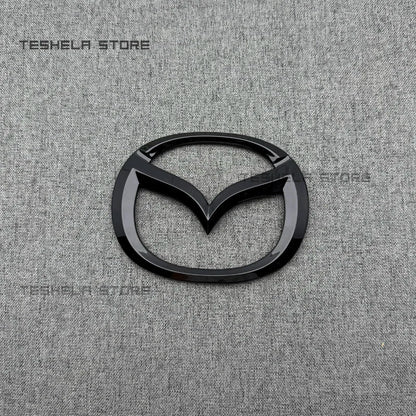 black/silver for MAZDA 6 Car Front Hood Bonnet Emblem Rear Tail Bumper Trunk Wheel Sticker Badge Styling auto Accessories