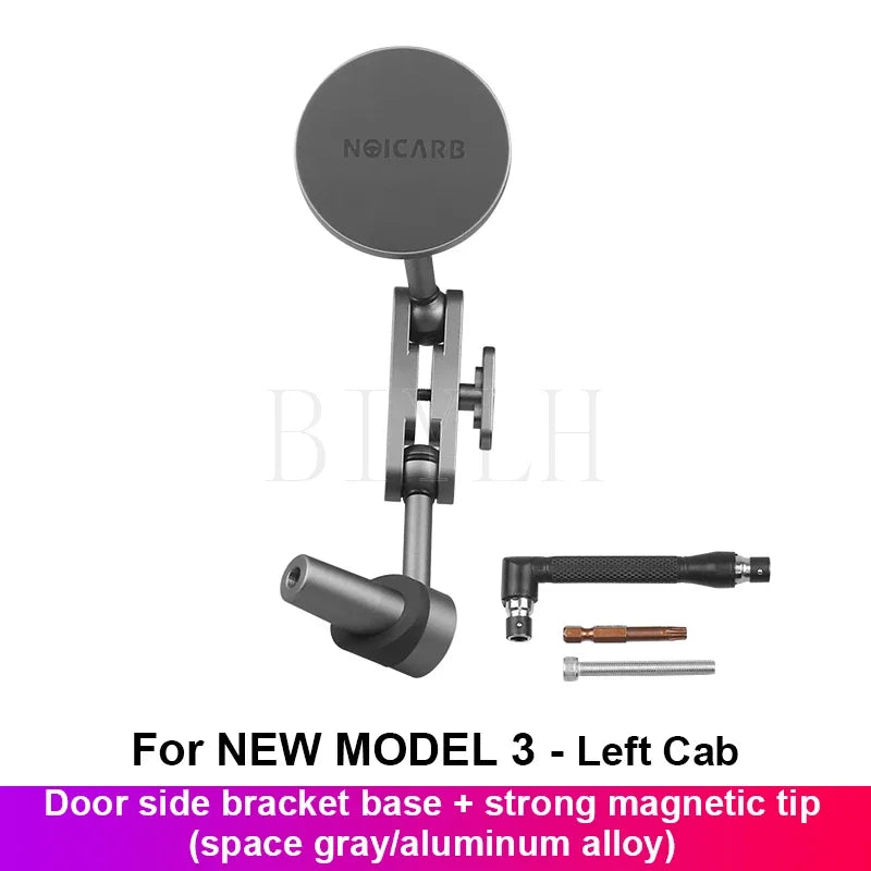 Car Metal Mobile Phone Holder For Tesla MODEL Y Model 3 Highland 2025 Powerful Magnetic Door Side Mobile Phone Holder Accessorie