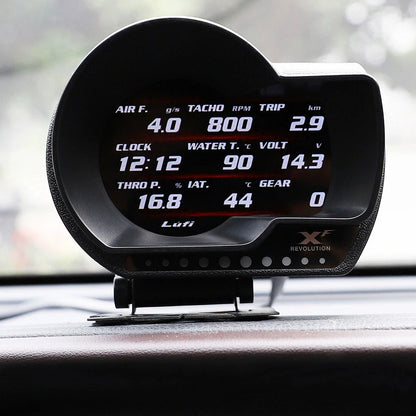 Lufi XF OBD Automotive Smart Digital 12V Diagnostic Tool Universal Dual Temperature Meter Multi-Function Engine