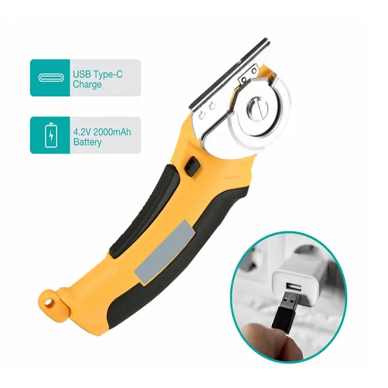 Cordless Electric Scissors Multi Electric Cutter Shear For Cardboard Leather Fabric Cloth SewingCarpet Electric Cutting Tool 4v