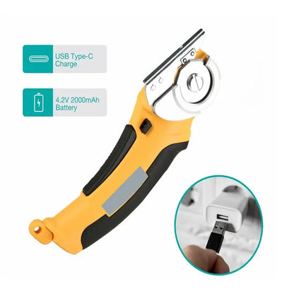 Cordless Electric Scissors Multi Electric Cutter Shear For Cardboard Leather Fabric Cloth SewingCarpet Electric Cutting Tool 4v