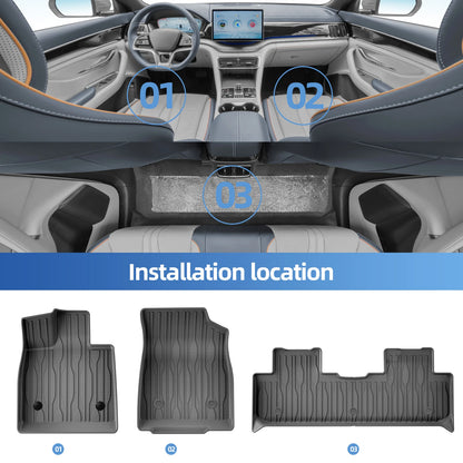 Left Drive for BYD Song Plus EV/DMI Seal U EV (not fit Seal U DMi ) 2021-2026 Car Floor Mats Trunk Pad Backrest Liner Accessory