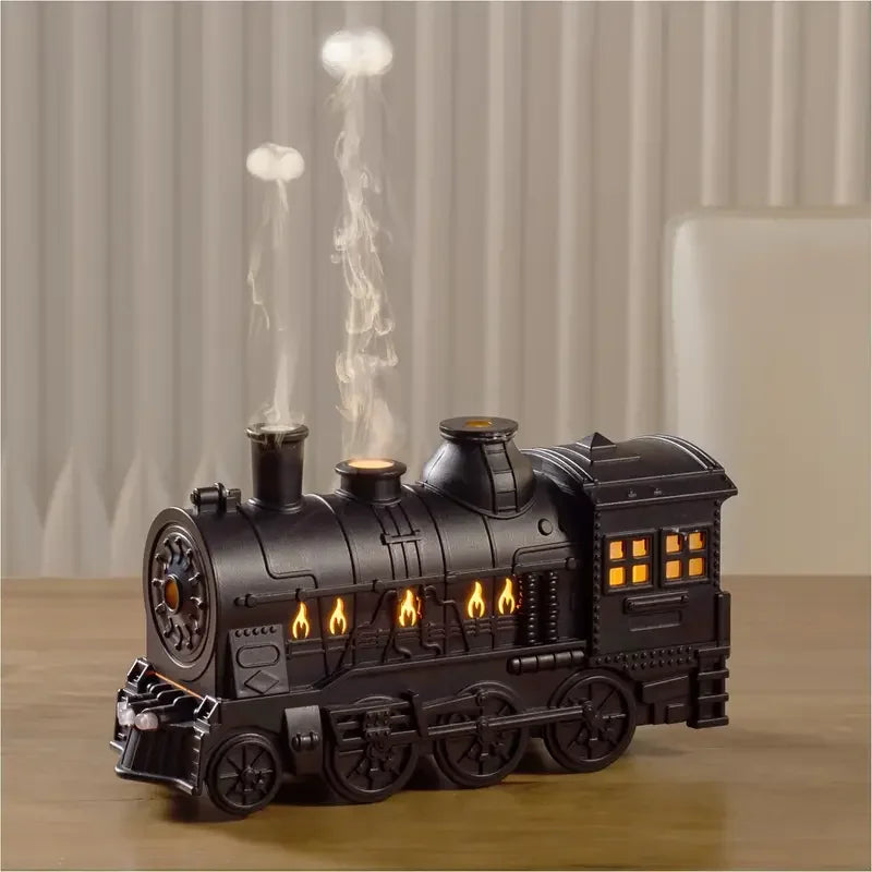 2025 NEW Mini Train Shape Essential Oil Diffuser with Light Cool Mist Air Humidifier Aromatherapy Diffuser for Home Office