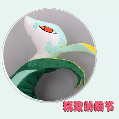 New Japan Cartoon pokemon Serperior Plush toy High quality Soft Stuffed Animals doll  Children's Birthday Gifts