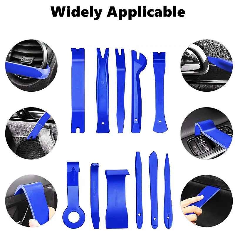 19Pcs Trim Removal Tool Set & Clip Plier Upholstery Remover Nylon Car Panel Removal Set with Portable Storage Bag