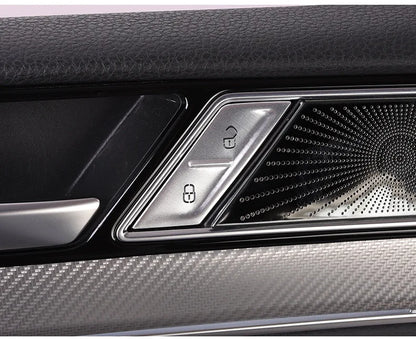 Car door unlocking button decorative sticker is suitable for Volkswagen VW new CC aluminum alloy interior button accessories