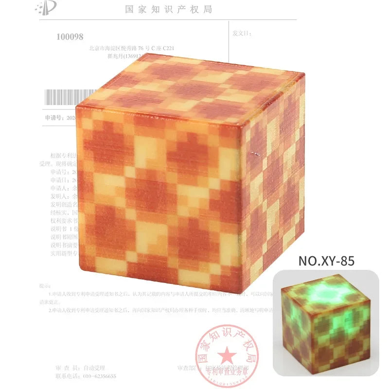 2CM Light-up Magnetic Square Building Blocks Replacement Parts DIY Educational Assembly Street Scene Lamp Bricks Kid Toy