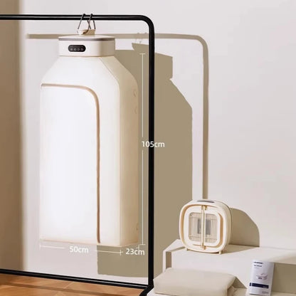 Portable dryer AI humidity recognition mite removal protective clothing light sound operation multi-functional winter heater
