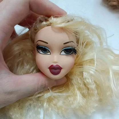 Beautiful Bratzdoll Makeup Doll Girls Love Cute Dolls head plastic head