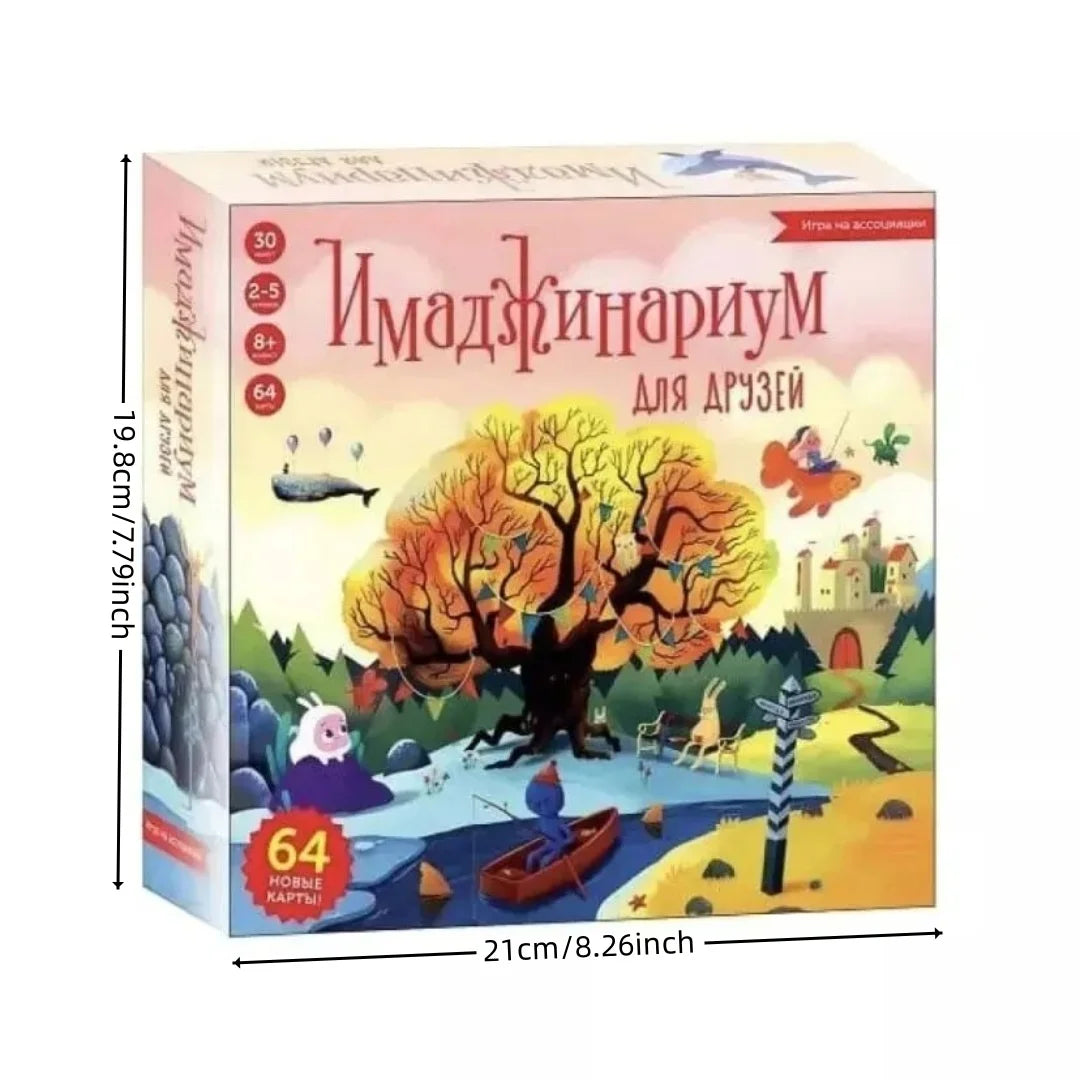 Imajinarium Association board game for friends, card game, holiday gift (small shade of color)