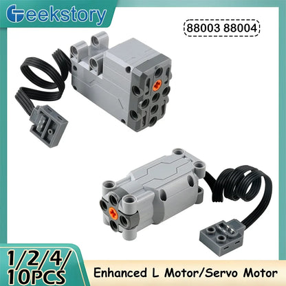 1/2/4/10PCS Generation 2 New MOC Power Function Parts L Servo Motor Power Modification Technical Bricks Educational Toy Kid Gift