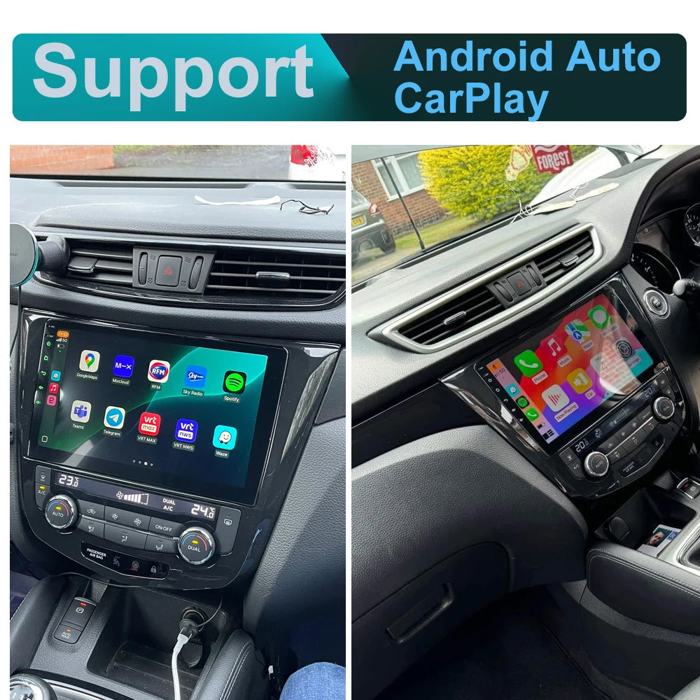 SINOSMART Android GPS for Nissan Qashqai J11 X-Trail T32 Rogue 2014–2018 with OEM 7" Screen Support BOSE 360 CarPlay AndroidAut