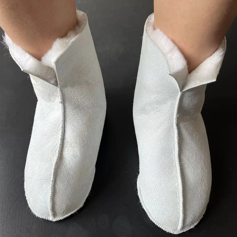 Sheepskin Fur Socks Anti-cold Thickened Warm Socks for Men and Women Winter Fleece Socks Designer Real Wool New