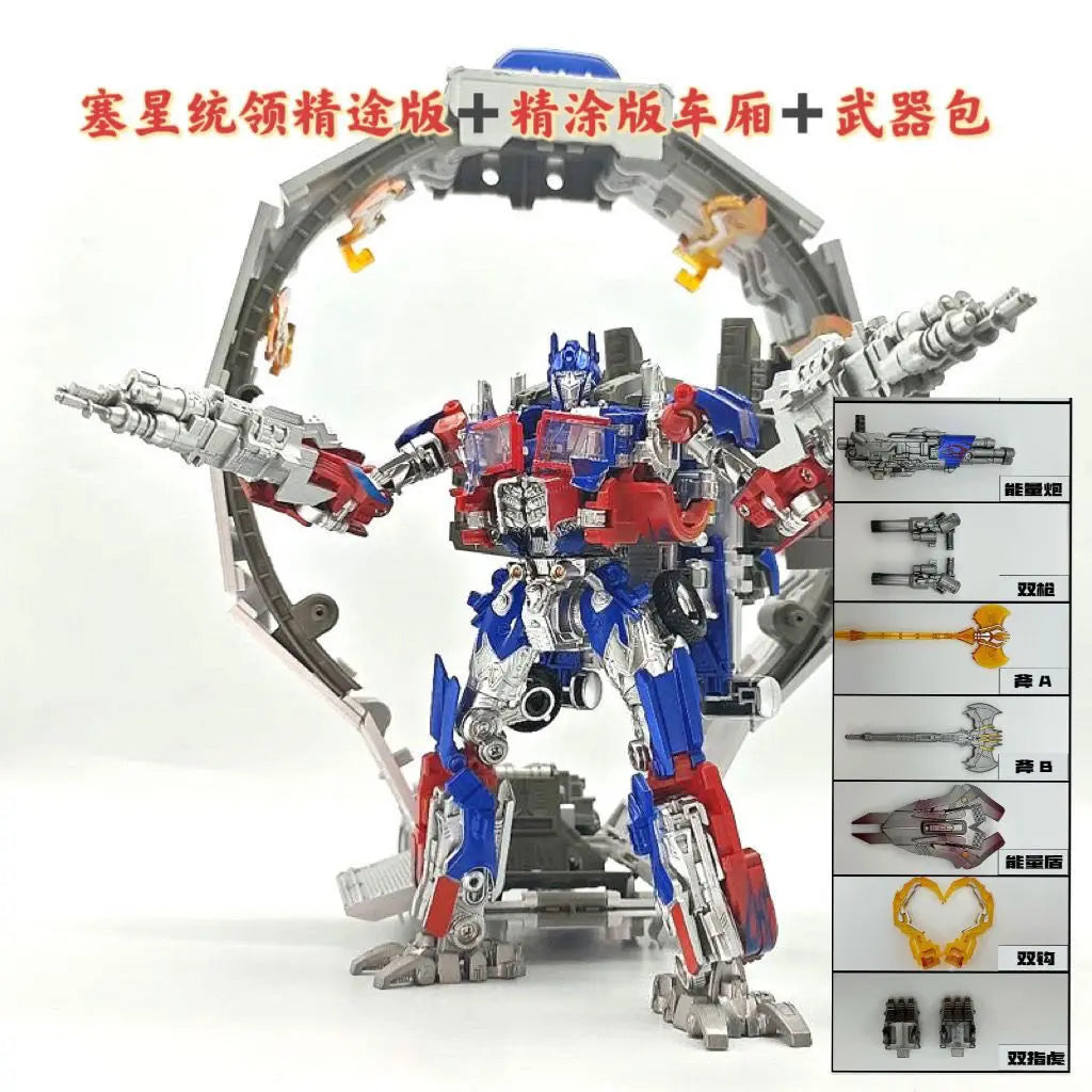 Transformation Toy Baiwei Optimus Commander Robot TW1022 Trailers Model CY01 Tactical Container TW1122 Action Deformation Figure
