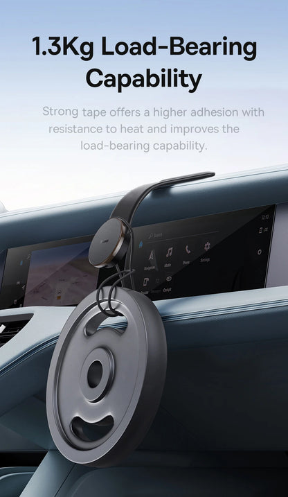 Baseus Magnetic Car Phone Holder 15W Wireless Charger Bendable Car Phone Mount for iPhone 12-17 Stand Dashboard Center Console