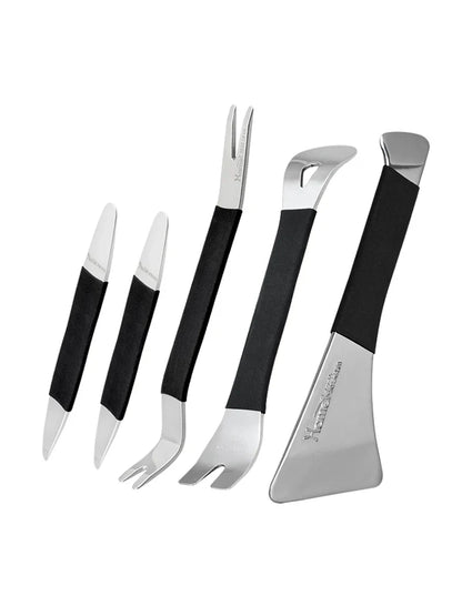 Hamei Professional Polished & Thickened Auto Trim Tool Set Heavy Duty Pry Bar Kit