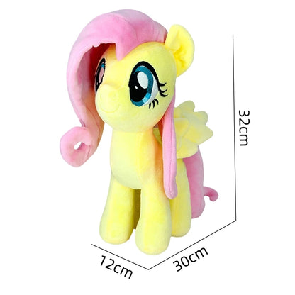 Original My Little Pony Plush Toys Applejack Rainbow Dash Twilight Sparkle Pinkie Pie Rarity Fluttershy Stuffed Doll Kid Gift