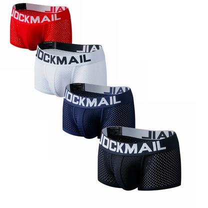 JOCKMAIL  4PCS/Lot boxer men Mesh Breathable boxershorts men Underwear Shorts panties men cuecas boxer underpants calzoncillos