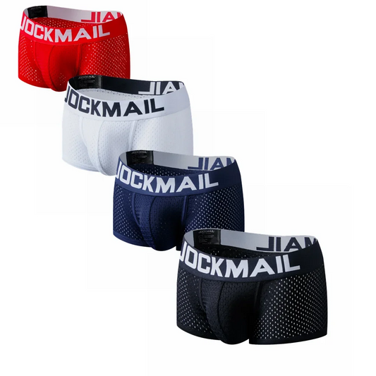 JOCKMAIL  4PCS/Lot boxer men Mesh Breathable boxershorts men Underwear Shorts panties men cuecas boxer underpants calzoncillos