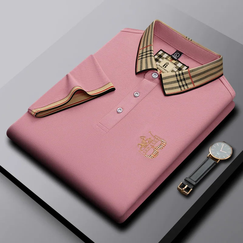 Exquisite Pony Embroidered Comfortable Polo Shirt Fashion Men's Brand Hot Selling Breathable Short Sleeves in the Summer of 2026