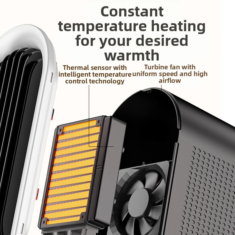 Space Heater Indoor Portable Electric PTC Heater Desktop Fast Warming Bedroom Office Sitting Room Instant Heating Space Heater