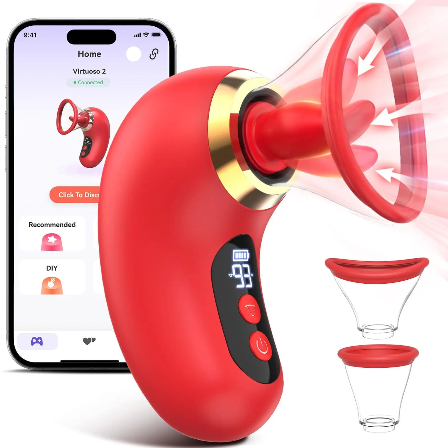 Portable Nipple Licking Sucking Vibrator Female Breast Massager Clitoral Bite Vibrating Sex Toy for Female Masturbation