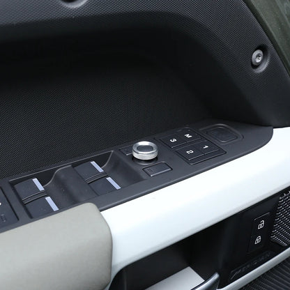 cheya Car central control air conditioner volume knob decorative cover For Land Rover Defender 110 2020+ Aluminum accessories