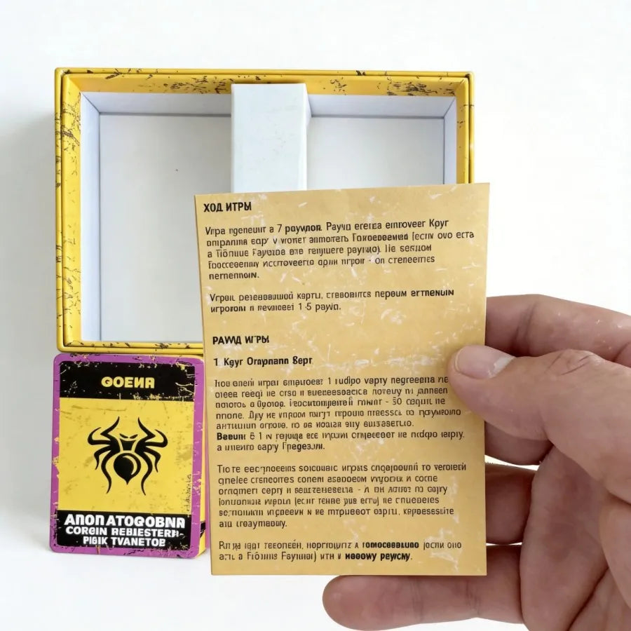 SWHKEP Russian Post-Apocalyptic Survival Social Deduction Card Game, Character Trait RPG Tabletop Game for Gatherings