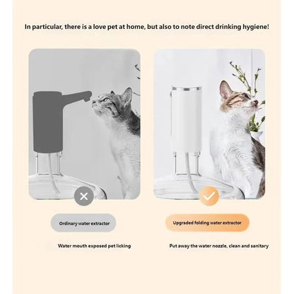 1200mAh Type-C Rechargeable Electric Water Bottle Pump LED Display Automatic Touch Button 3 Quantitative Water Dispenser