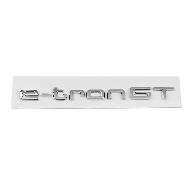 Car 3D ABS E tron GT Letters Logo Badge Emblem Decal Sticker For Audi Electric Car Q2 Q4 Q5 Q7 Q8 55 Quattro Styling Accessories