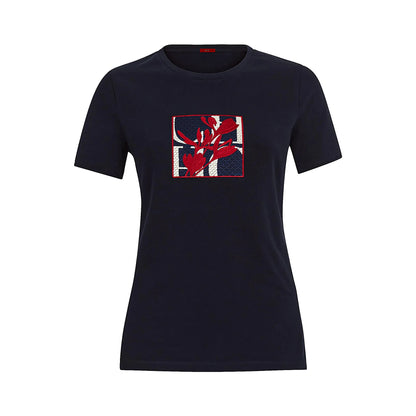 CH Summer Fashion Versatile Slim fit T-shirt High quality Selected Product 2026 New Embroidered Versatile Women's Trendy Top