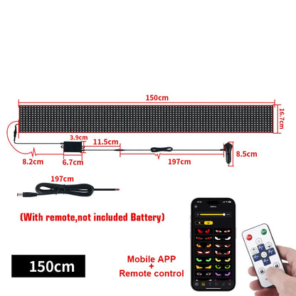 Truck LED Ambient Light Devil's Eye LED Matrix Pixel Panel Display Scrolling Light DIY Programmable Led Eyes Dynamic Animation