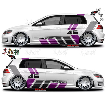 Car stickers For Volkswagen Golf8 MK5 MK6 MK7 GTI POLO customized exterior design sporty fashionable decals Vinyl  Accessories