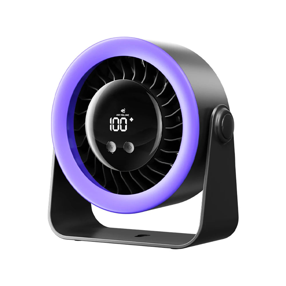 Portable Desk Fan Outdoor Camping Fan Tent Air Circulator USB Rechargeable Table Turbo Fan Wireless Wall Ceiling Fan 100 Speeds