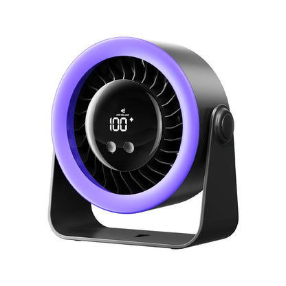 Portable Desk Fan Outdoor Camping Fan Tent Air Circulator USB Rechargeable Table Turbo Fan Wireless Wall Ceiling Fan 100 Speeds