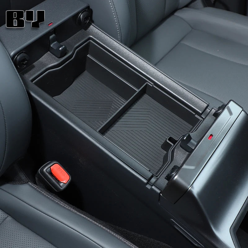 for Toyota RAV4 2026 Center Console Armrest Storage Box Anti-slip Organizer Tray Car Interior Accessories Black