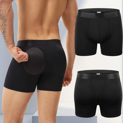Men’s Padded Underwear Butt Lifter Boxer Briefs Shorts Hip Booty Shaper Shapewear Enhancer Panties